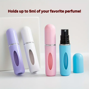 5ml Perfume Atomizer Spray Bottle(Pack of 3) –  Mini Refillable Container for Perfumes. Perfect for Travel or Everyday Use